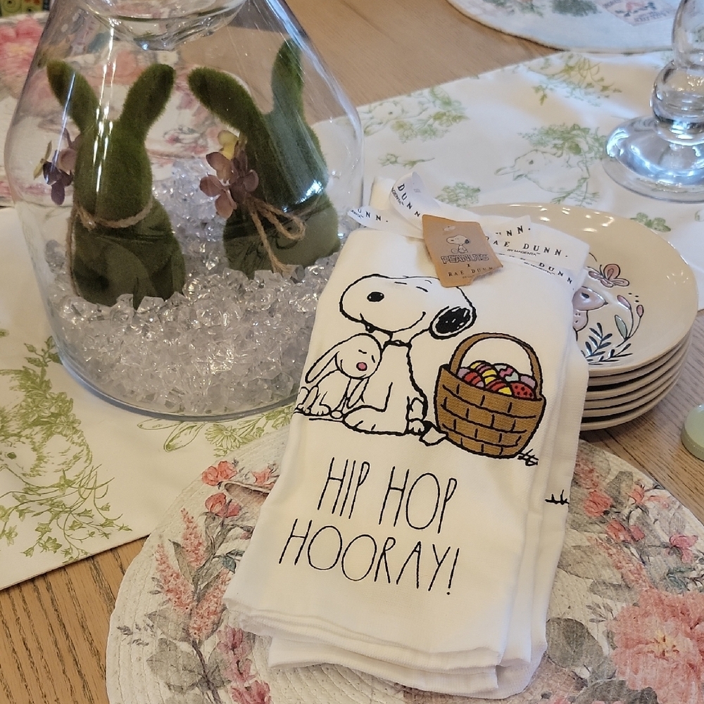 Rae Dunn Snoopy Easter Kitchen Towel